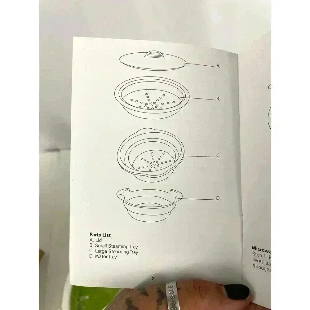 2 Tier Steamer Multi Use‎ 4 PC NEW Steamer Tray Lid Included